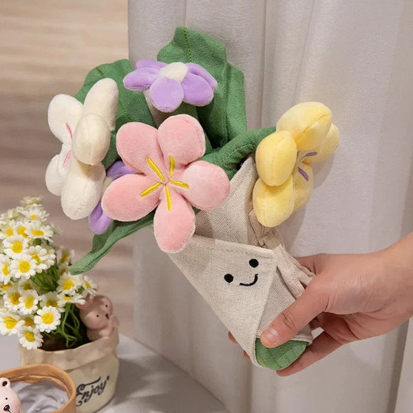 Planet Gates Kawaii Hamburger Plush Toy Soft Stuffed Bouquet Cushion Funny Food / Flower Pillow Cute Burger Doll Creative Birthday Gift