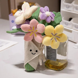 Planet Gates Kawaii Hamburger Plush Toy Soft Stuffed Bouquet Cushion Funny Food / Flower Pillow Cute Burger Doll Creative Birthday Gift