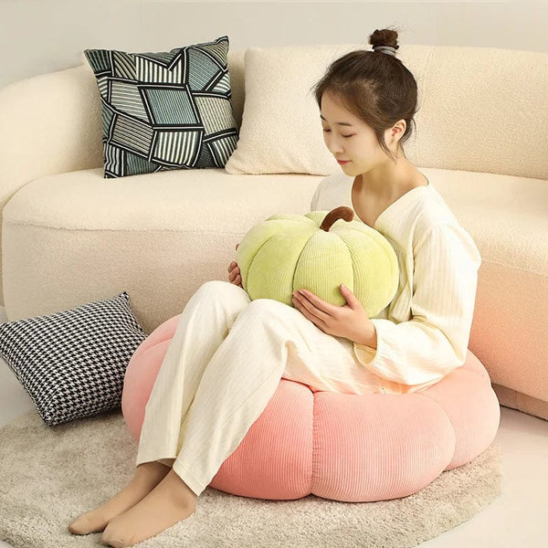 Planet Gates Kawaii Nordic Halloween Pumpkin Plush Toy Plushie Soft Plant Stuffed Doll Holidays Props Decorative Throw Pillow for Kids