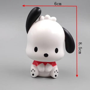 Planet Gates Kawaii Sanrio Anime Figure Cinnamoroll Pachacco Kuromi Doll Hello Kitty Action Figures DIY Cake Decorate Toys Gifts for Children