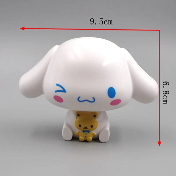 Planet Gates Kawaii Sanrio Anime Figure Cinnamoroll Pachacco Kuromi Doll Hello Kitty Action Figures DIY Cake Decorate Toys Gifts for Children