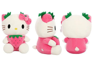 Planet Gates Kawaii Sanrio Hello Kitty Plush Stuffed Toy Strawberry KT Cat Pillow Doll Children's Birthday Gift Home Decoration Animal Doll