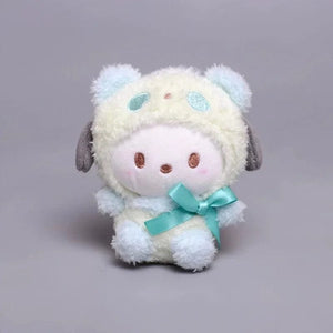 Planet Gates Kawaii Sanrio Keychain Plush Anime Kuromi Doll Keyring Hello Kitty Plushie  Cinnamoroll KeyChains Bag Pendant Toy Gift for Girls