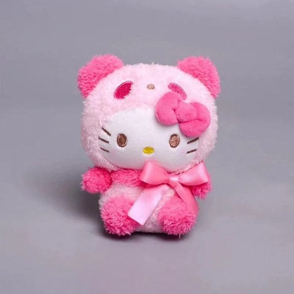Planet Gates Kawaii Sanrio Keychain Plush Anime Kuromi Doll Keyring Hello Kitty Plushie  Cinnamoroll KeyChains Bag Pendant Toy Gift for Girls