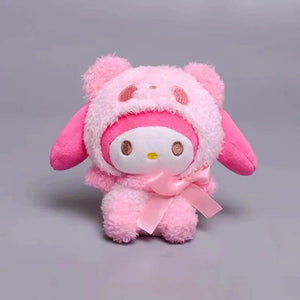 Planet Gates Kawaii Sanrio Keychain Plush Anime Kuromi Doll Keyring Hello Kitty Plushie  Cinnamoroll KeyChains Bag Pendant Toy Gift for Girls