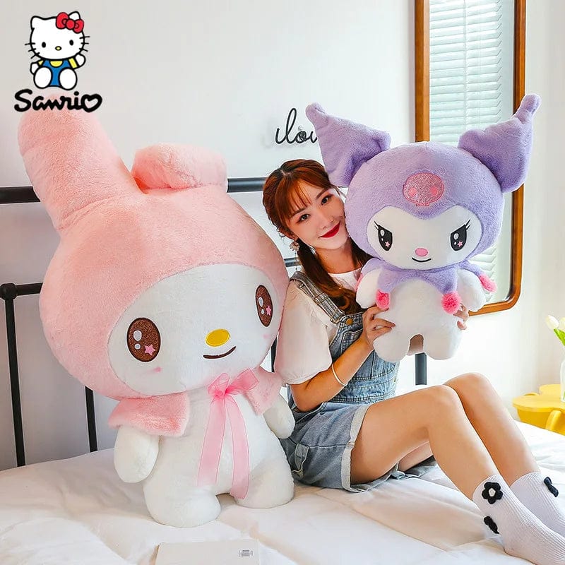 Planet Gates Kawaii Sanrio Plush Toys 25cm Kuromi My Melody Plushies Dolls Cute Sanrio Merch Cartoon Anime Stuffed Plush Toys Birthday Gifts