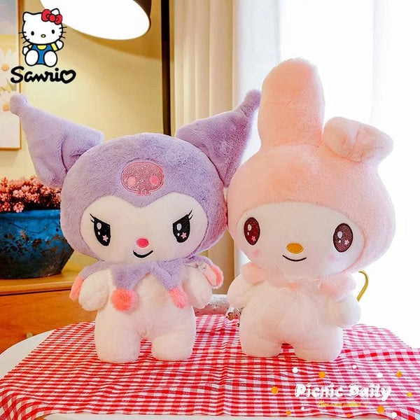 Planet Gates Kawaii Sanrio Plush Toys 25cm Kuromi My Melody Plushies Dolls Cute Sanrio Merch Cartoon Anime Stuffed Plush Toys Birthday Gifts