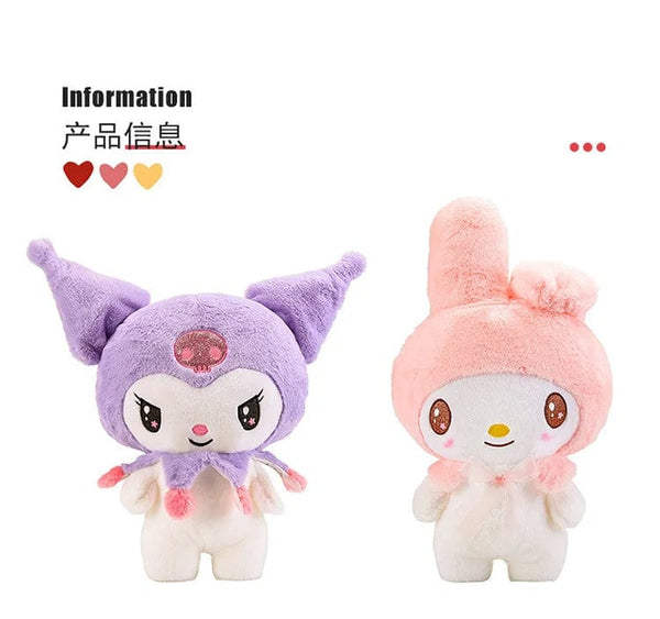 Planet Gates Kawaii Sanrio Plush Toys 25cm Kuromi My Melody Plushies Dolls Cute Sanrio Merch Cartoon Anime Stuffed Plush Toys Birthday Gifts