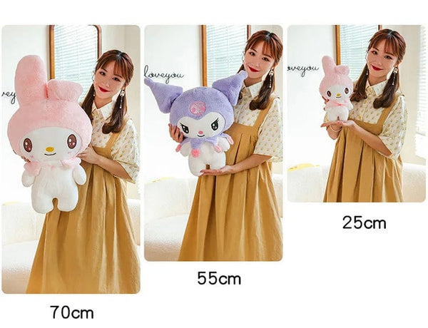 Planet Gates Kawaii Sanrio Plush Toys 25cm Kuromi My Melody Plushies Dolls Cute Sanrio Merch Cartoon Anime Stuffed Plush Toys Birthday Gifts