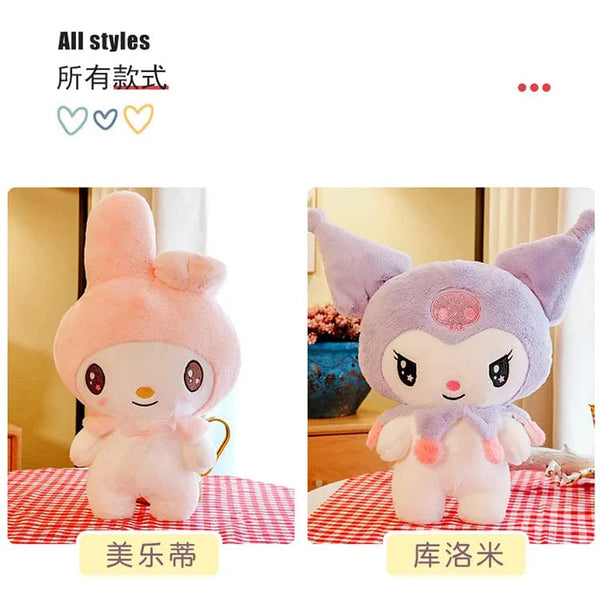 Planet Gates Kawaii Sanrio Plush Toys 25cm Kuromi My Melody Plushies Dolls Cute Sanrio Merch Cartoon Anime Stuffed Plush Toys Birthday Gifts