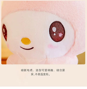 Planet Gates Kawaii Sanrio Plush Toys 25cm Kuromi My Melody Plushies Dolls Cute Sanrio Merch Cartoon Anime Stuffed Plush Toys Birthday Gifts