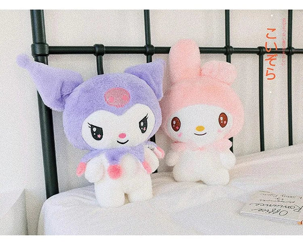 Planet Gates Kawaii Sanrio Plush Toys 25cm Kuromi My Melody Plushies Dolls Cute Sanrio Merch Cartoon Anime Stuffed Plush Toys Birthday Gifts
