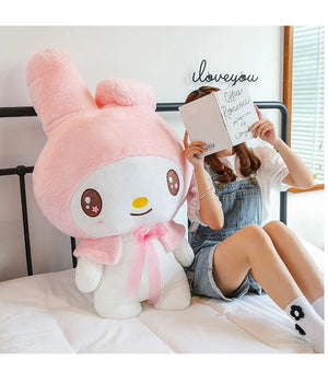Planet Gates Kawaii Sanrio Plush Toys 25cm Kuromi My Melody Plushies Dolls Cute Sanrio Merch Cartoon Anime Stuffed Plush Toys Birthday Gifts