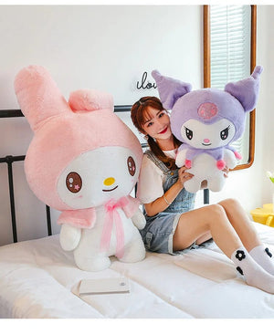 Planet Gates Kawaii Sanrio Plush Toys 25cm Kuromi My Melody Plushies Dolls Cute Sanrio Merch Cartoon Anime Stuffed Plush Toys Birthday Gifts