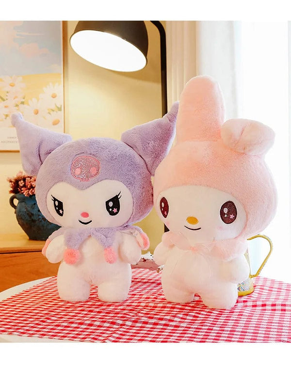 Planet Gates Kawaii Sanrio Plush Toys 25cm Kuromi My Melody Plushies Dolls Cute Sanrio Merch Cartoon Anime Stuffed Plush Toys Birthday Gifts