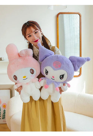 Planet Gates Kawaii Sanrio Plush Toys 25cm Kuromi My Melody Plushies Dolls Cute Sanrio Merch Cartoon Anime Stuffed Plush Toys Birthday Gifts