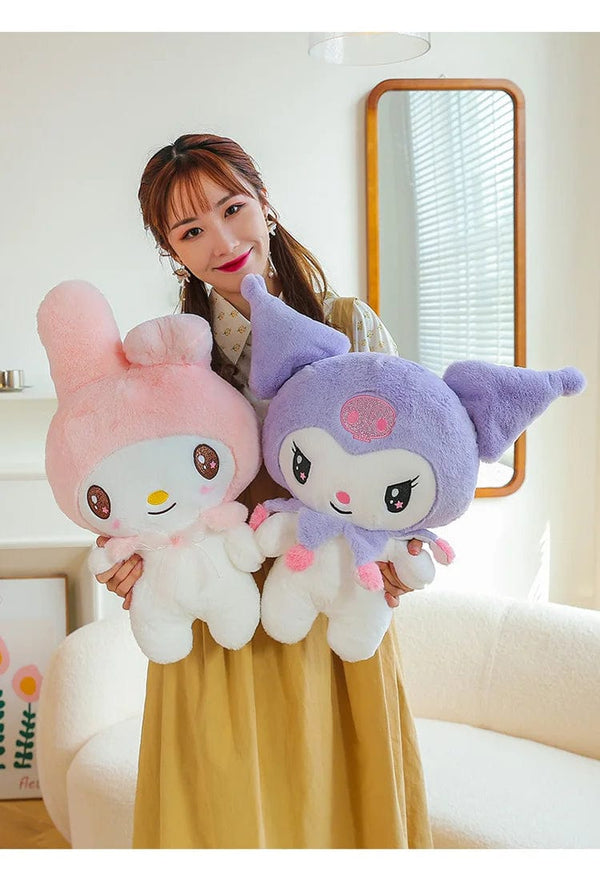 Planet Gates Kawaii Sanrio Plush Toys 25cm Kuromi My Melody Plushies Dolls Cute Sanrio Merch Cartoon Anime Stuffed Plush Toys Birthday Gifts