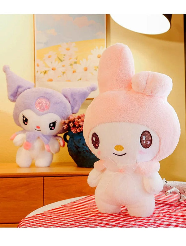Planet Gates Kawaii Sanrio Plush Toys 25cm Kuromi My Melody Plushies Dolls Cute Sanrio Merch Cartoon Anime Stuffed Plush Toys Birthday Gifts