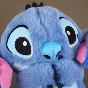 Planet Gates Kawaii Stitch Plush Doll Baby Sleeping Companion Sound Soothing Musical  Kawaii With Air Bag and Light Doll Breathing Toys Gifts