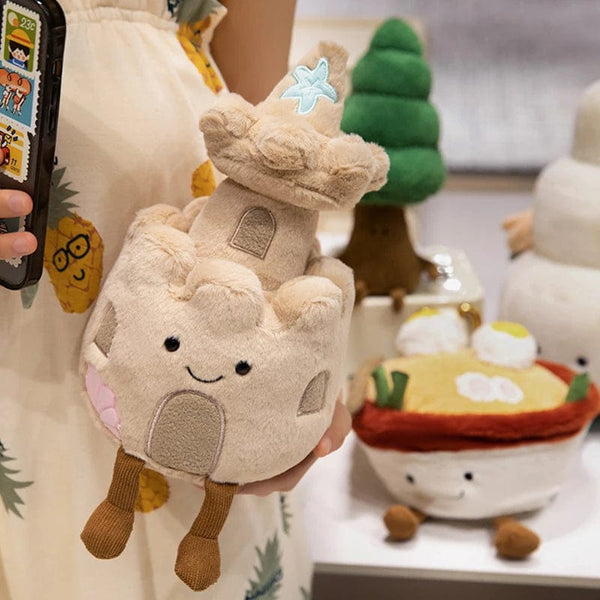 Planet Gates Kawaii Stuffed Soft Plush Plants Lifelike Potted Plant Ramen Food Plush Doll PineTree Noodles Bunker Princess Castle Pillow Toy