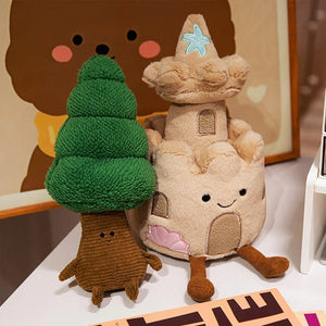 Planet Gates Kawaii Stuffed Soft Plush Plants Lifelike Potted Plant Ramen Food Plush Doll PineTree Noodles Bunker Princess Castle Pillow Toy