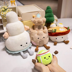 Planet Gates Kawaii Stuffed Soft Plush Plants Lifelike Potted Plant Ramen Food Plush Doll PineTree Noodles Bunker Princess Castle Pillow Toy