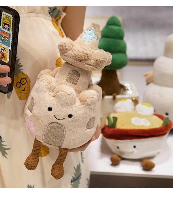 Planet Gates Kawaii Stuffed Soft Plush Plants Lifelike Potted Plant Ramen Food Plush Doll PineTree Noodles Bunker Princess Castle Pillow Toy