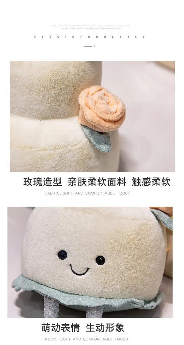 Planet Gates Kawaii Stuffed Soft Plush Plants Lifelike Potted Plant Ramen Food Plush Doll PineTree Noodles Bunker Princess Castle Pillow Toy