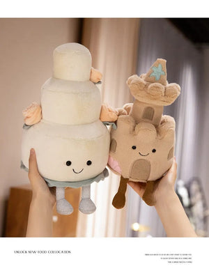 Planet Gates Kawaii Stuffed Soft Plush Plants Lifelike Potted Plant Ramen Food Plush Doll PineTree Noodles Bunker Princess Castle Pillow Toy