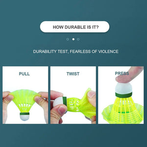 Planet Gates Kawasaki Nylon Ball N350 for Training 6 Pcs Badminton Plastic  Shuttlecock Birdies for Outdoor Training Use Durable Medium Speed