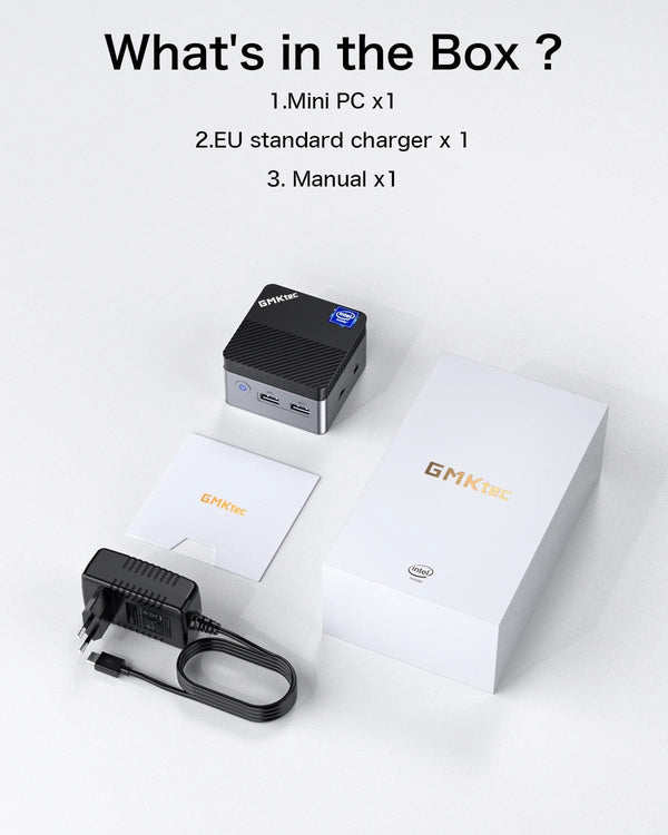 Planet Gates KB5 EU Plug / 8GB RAM 128GB ROM GMKtec KB5 Mini PC Intel Celeron N5105 Windows 11 Pro 4K Mini PC DDR4 8GB RAM 128GB ROM WiFi5 BT4.2 Desktop Computer Work