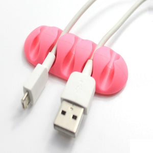 Planet Gates Keep Your Cables Organized and Tangle-Free with This 1pc Silicone Cable Organizer!