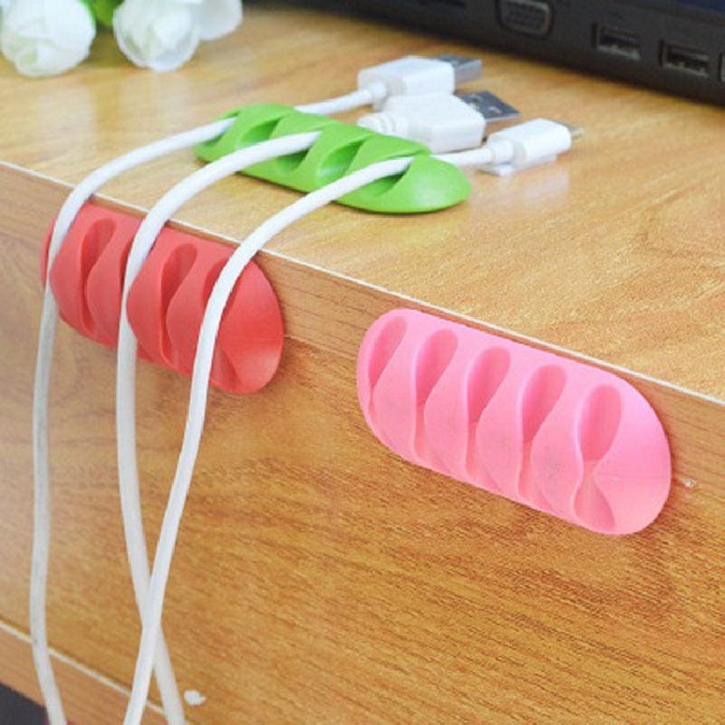 Planet Gates Keep Your Cables Organized and Tangle-Free with This 1pc Silicone Cable Organizer!