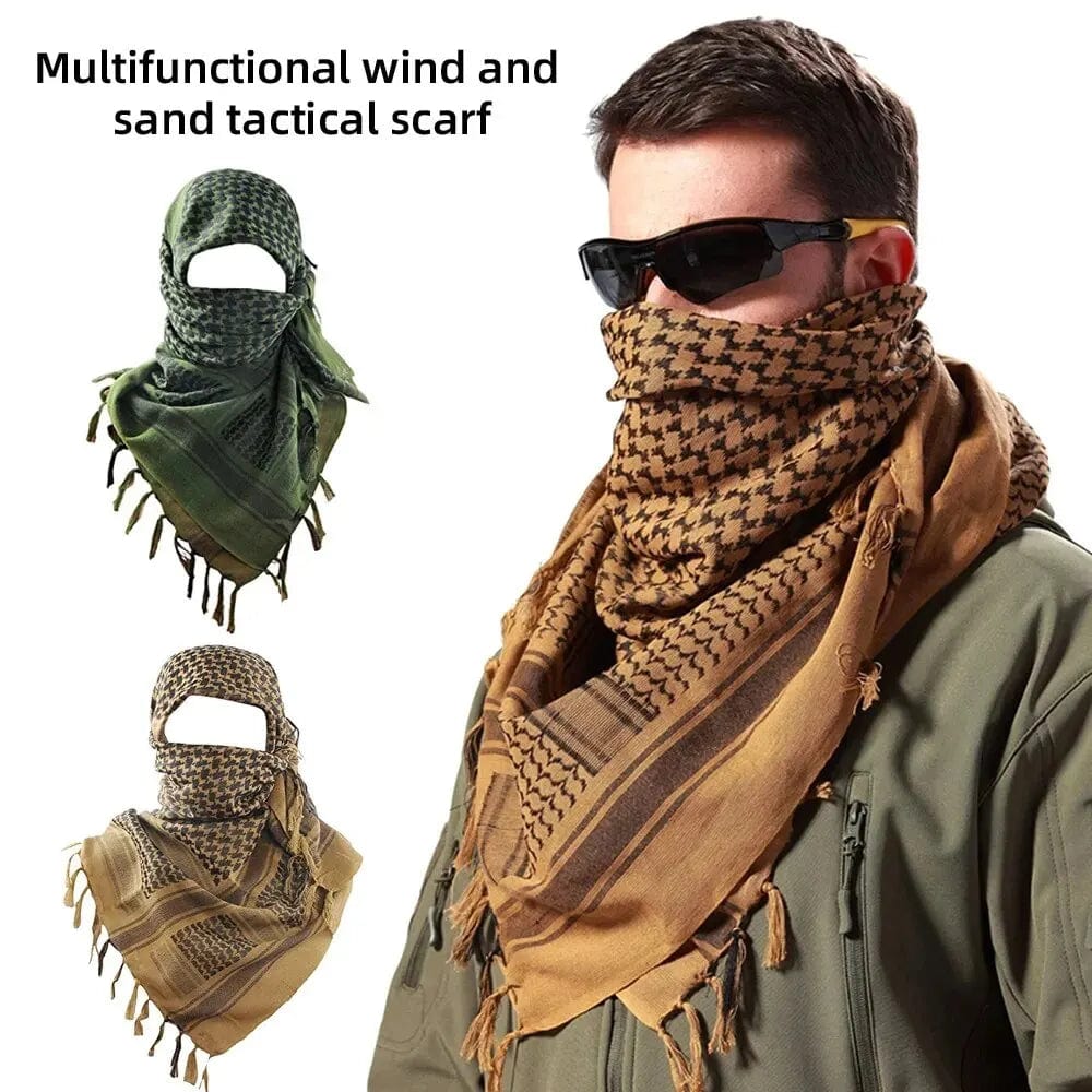 Planet Gates Keffiyeh Tactical Desert Scarf Wrap Shemagh Head Neck Arab Scarf Keffiyeh Scarf Wrap for Men And Women