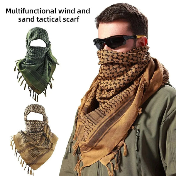 Planet Gates Keffiyeh Tactical Desert Scarf Wrap Shemagh Head Neck Arab Scarf Keffiyeh Scarf Wrap for Men And Women