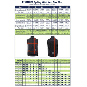 Planet Gates KEMALOCE Cycling Vest Wind Navy Blue Men 2023 Sleeveless Bicycle Gilet Black Lightweight Outdoor Windproof MTB Sports Wind Vest