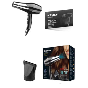 Planet Gates Kemei 3000 Watt Full Size Pro Hair Dryer Professional Salon Blow Dryer with Concentrator Nozzle Attachments 3 Speeds fast Dry