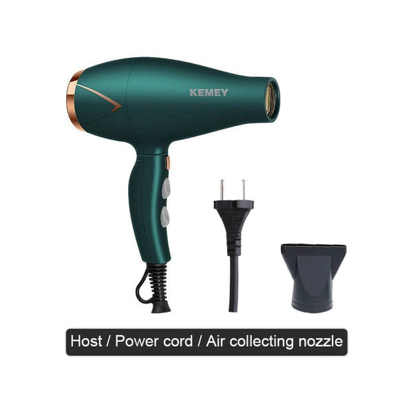 Planet Gates Kemei 3500W Hot and Cold Wind Hair Dryer Foldable Compact Blow Dryer Hairdryer Hair Styling Tools for Salons and Household Use