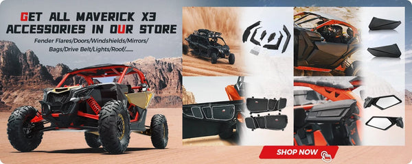 Planet Gates KEMIMOTO UTV Accessories For Can Am Maverick X3 1000 Max R RR 4x4 XRC Turbo DPS Super Extended Fender Flares 2017-2024 715002973