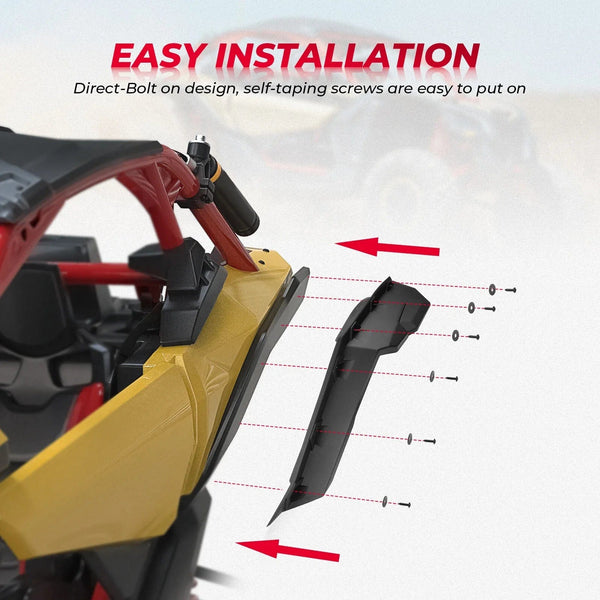 Planet Gates KEMIMOTO UTV Accessories For Can Am Maverick X3 1000 Max R RR 4x4 XRC Turbo DPS Super Extended Fender Flares 2017-2024 715002973