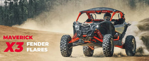 Planet Gates KEMIMOTO UTV Accessories For Can Am Maverick X3 1000 Max R RR 4x4 XRC Turbo DPS Super Extended Fender Flares 2017-2024 715002973