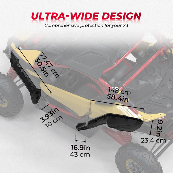 Planet Gates KEMIMOTO UTV Accessories For Can Am Maverick X3 1000 Max R RR 4x4 XRC Turbo DPS Super Extended Fender Flares 2017-2024 715002973