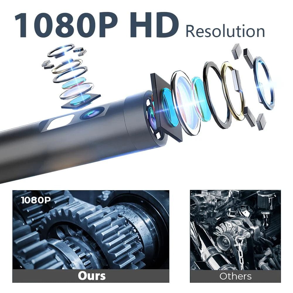 Planet Gates KERUI 2MP Single/Dual Lens Endoscope Android Mini Inspection Camera for Iphone Waterproof Pipeline Borescope Type C IOS