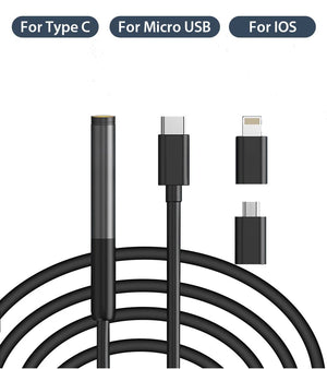 Planet Gates KERUI 2MP Single/Dual Lens Endoscope Android Mini Inspection Camera for Iphone Waterproof Pipeline Borescope Type C IOS