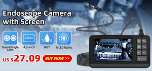 Planet Gates KERUI 2MP Single/Dual Lens Endoscope Android Mini Inspection Camera for Iphone Waterproof Pipeline Borescope Type C IOS