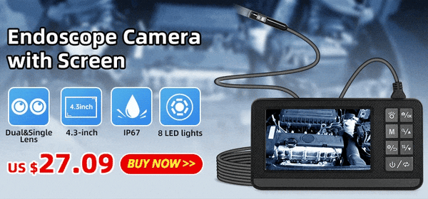 Planet Gates KERUI 2MP Single/Dual Lens Endoscope Android Mini Inspection Camera for Iphone Waterproof Pipeline Borescope Type C IOS