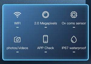 Planet Gates KERUI 2MP Single/Dual Lens Endoscope Android Mini Inspection Camera for Iphone Waterproof Pipeline Borescope Type C IOS
