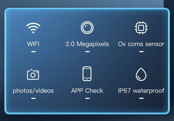 Planet Gates KERUI 2MP Single/Dual Lens Endoscope Android Mini Inspection Camera for Iphone Waterproof Pipeline Borescope Type C IOS