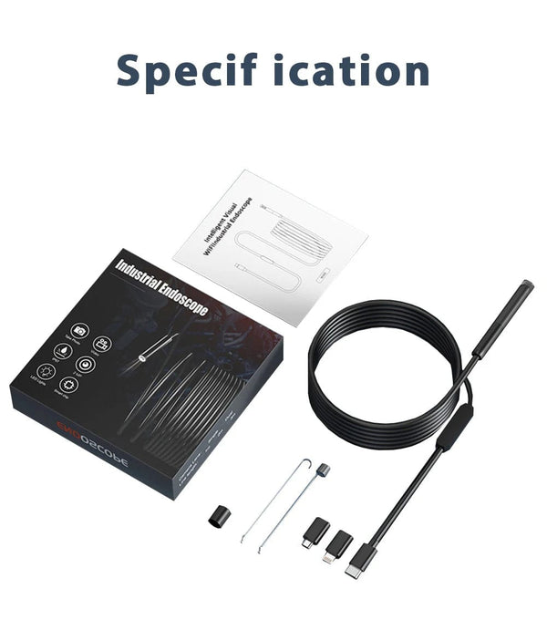 Planet Gates KERUI 2MP Single/Dual Lens Endoscope Android Mini Inspection Camera for Iphone Waterproof Pipeline Borescope Type C IOS