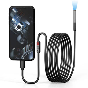 Planet Gates KERUI 2MP Single/Dual Lens Endoscope Android Mini Inspection Camera for Iphone Waterproof Pipeline Borescope Type C IOS